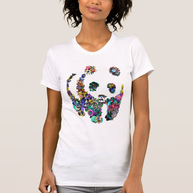 panda flowers tshirt (Front)