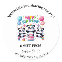 Panda  for Birthday Celebration 