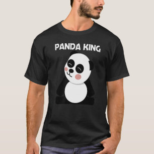 Panda For Men Dad Black White Bear Cub T-Shirt