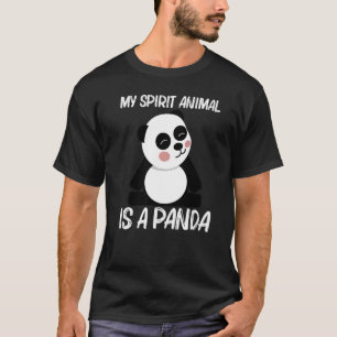 Panda For Men Women Black White Bear Cub   1 T-Shirt
