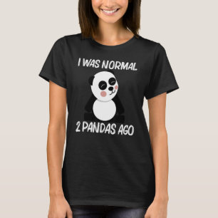 Panda For Men Women Black White Bear Cub T-Shirt