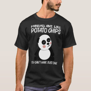 Panda For Men Women Black White Bear Cub T-Shirt