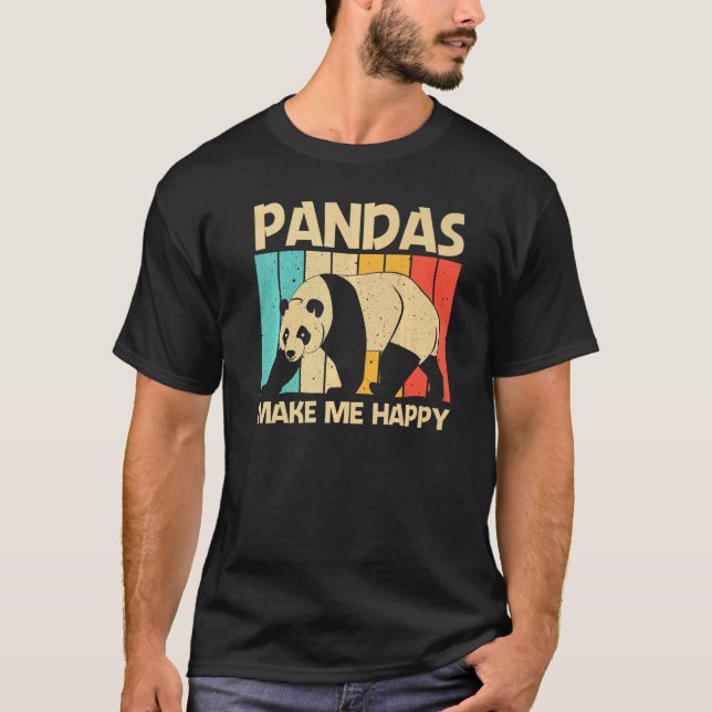 Panda For Men Women Panda Bear Animal T-Shirt (Front)