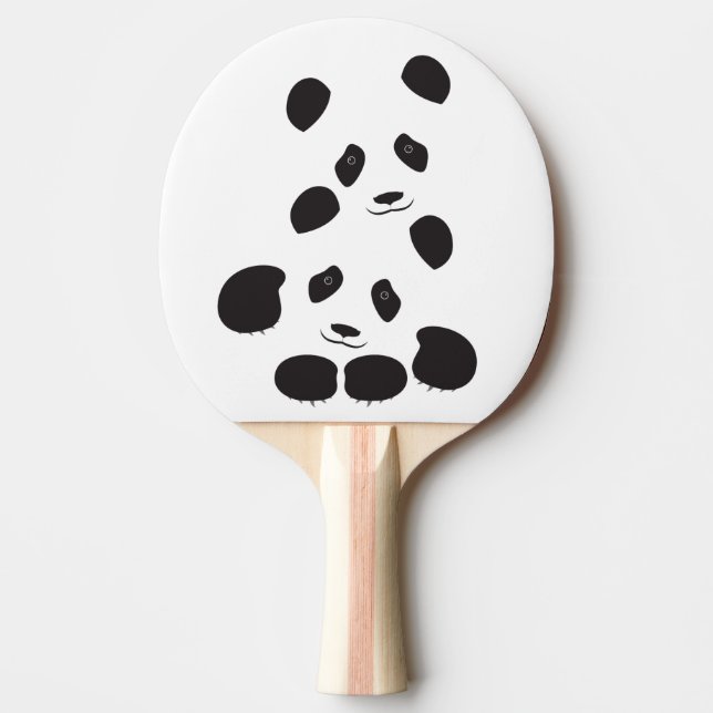 Panda Friendship Ping Pong Paddle (Front)