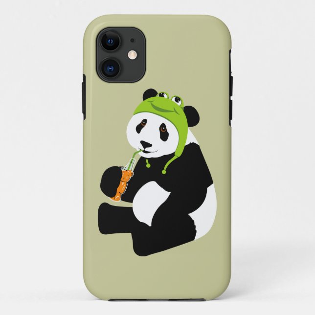Panda Frog Hat iphone 5 Case-Mate iPhone Case (Back)