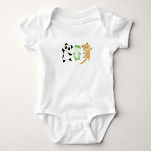 Panda Frog Leopard Are Funny Animal Lovers Baby Bodysuit