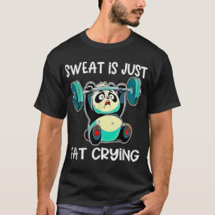 panda funny gym t-shirt