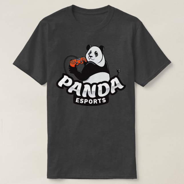Panda Gamer Esports T-Shirt (Design Front)