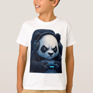 Panda Gamer Mode – Cute Gaming Art T-Shirt