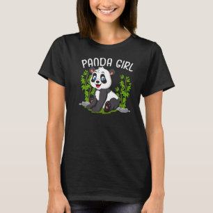 Panda Girl Cute Kids Pandas Animal T-Shirt