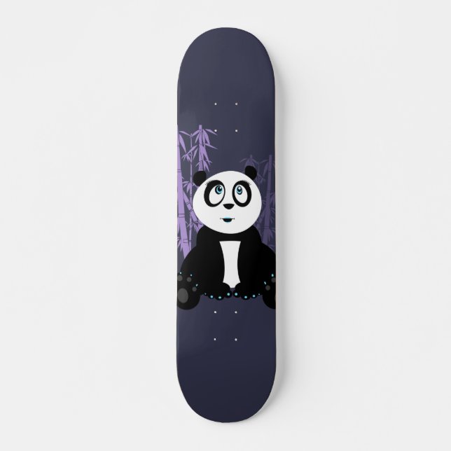 Panda Girl - Purple Skateboard (Front)