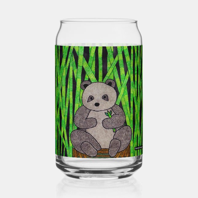 Panda - Glass Can (Front)