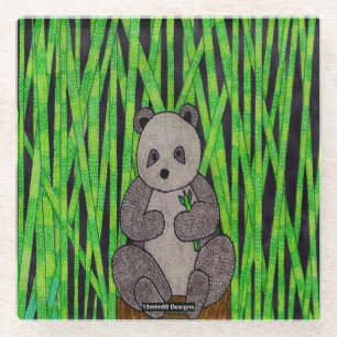 Panda - Glass Coaster