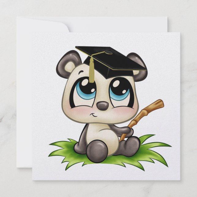 Panda Graduation -  SRF Invitation (Front)