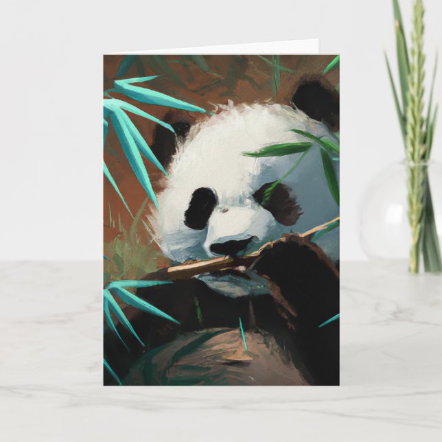Panda Greeting Card (Front)