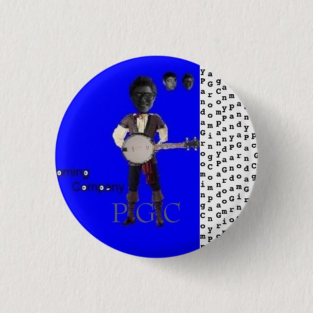 Panda Grooming Company Button 2 (Front)