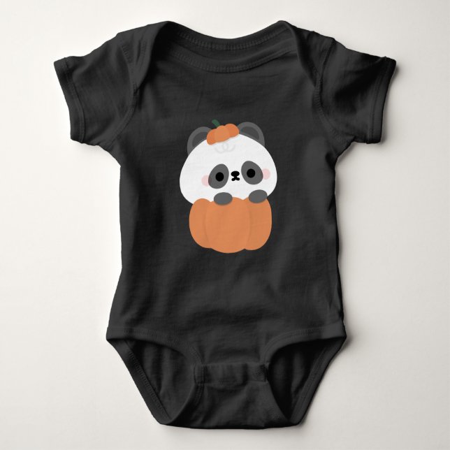 Panda Halloween Baby Bodysuit (Front)