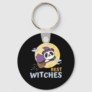 Panda Halloween Witch Kids Witches Best Witches Key Ring