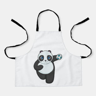 Panda Handball player Handball Apron