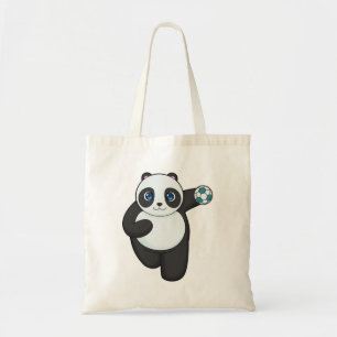 Panda Handball player Handball Tote Bag