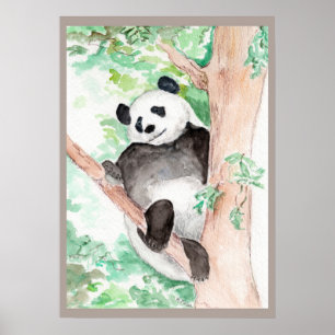 Panda, Hanging Out Poster