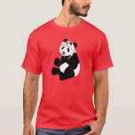 Panda Hat T-Shirt<br><div class="desc">Panda Hat funny illustration. A panda in a panda hat. How cute is that?! Excellent gift for all your panda hat wearing friends.</div>