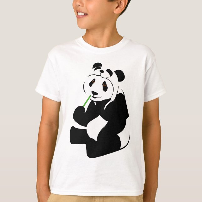 Panda Hat T-Shirt (Front)