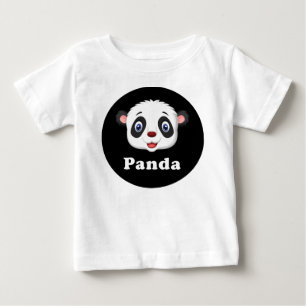 Panda Head Kids Toddler Baby Raglan T-Shirt