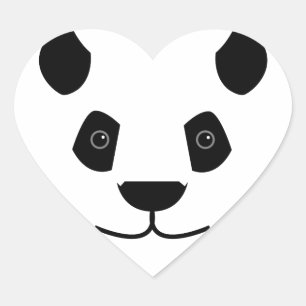Panda Heart Sticker