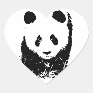 Panda Heart Sticker