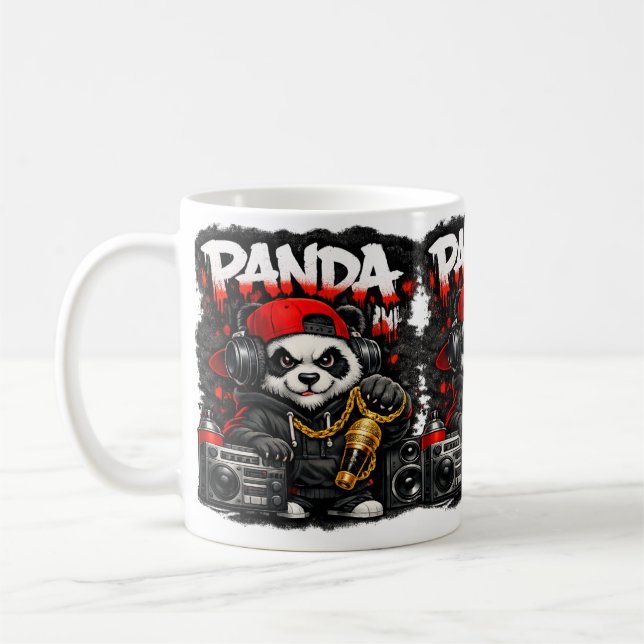 Panda Hip Hop Style Coffee Mug (Left)