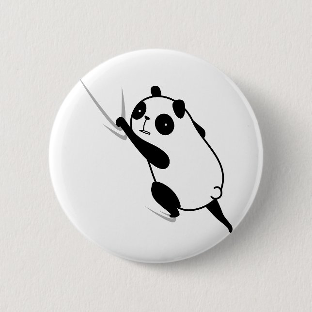 Panda Hitch hittuki-panda 6 Cm Round Badge (Front)