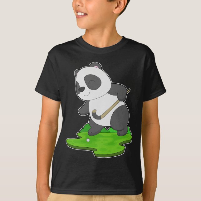 Panda Hockey Hockey stick T-Shirt (Front)