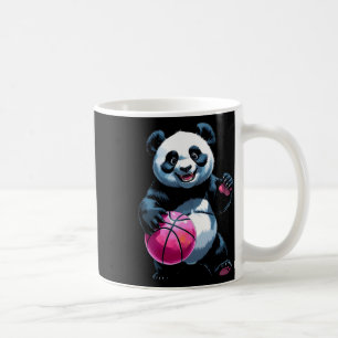 Panda Hoops - Cute Basketball Player Sticker Coffee Mug