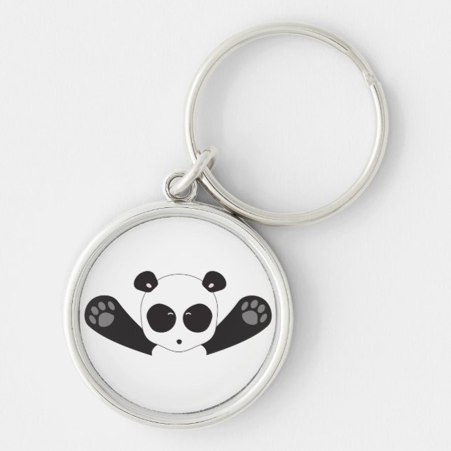 Panda Hugs Key Ring (Front)