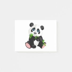 Panda illustration design post-it notes