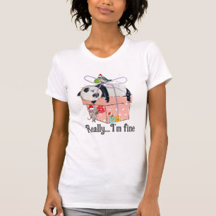 Panda, I'm Fine, Not Fine, Present, Personalise T-Shirt