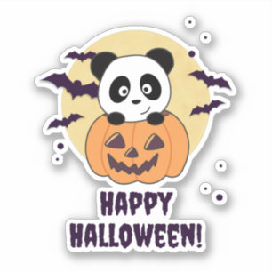 Panda In Pumpkin Sweet Pandas Happy Halloween