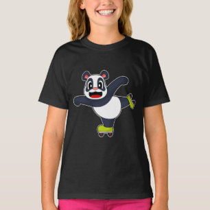 Panda Inline skating Roller skates T-Shirt
