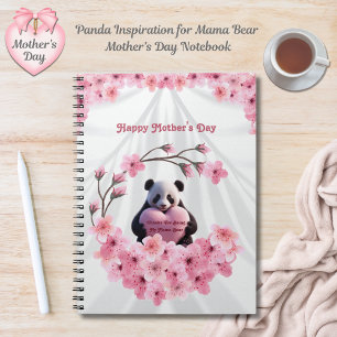 Panda Inspiration Mama Bear Mother's Day Notebook