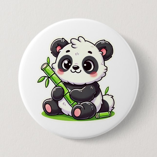 Panda | Ivaniby 7.5 Cm Round Badge (Front)