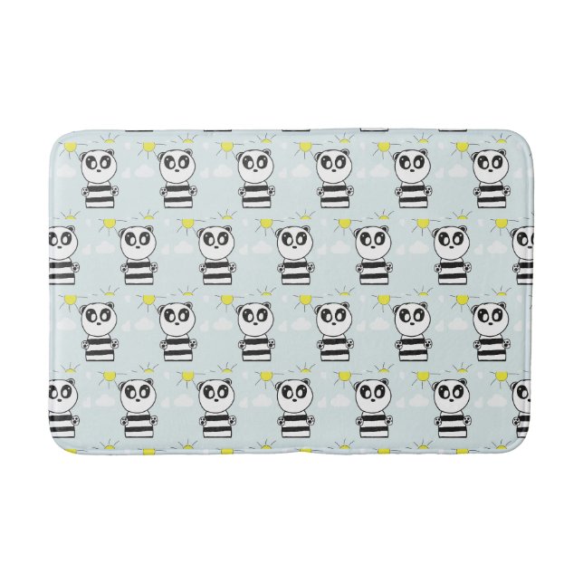 Panda Kids  Bath Mat (Front)