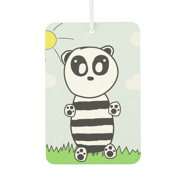 Panda Kids  Car Air Freshener (Front)