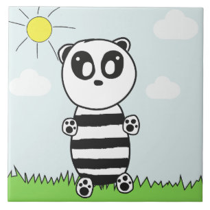 Panda Kids Ceramic Tile