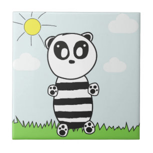 Panda Kids Ceramic Tile