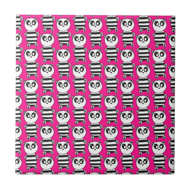 Panda Kids  Ceramic Tile (Front)