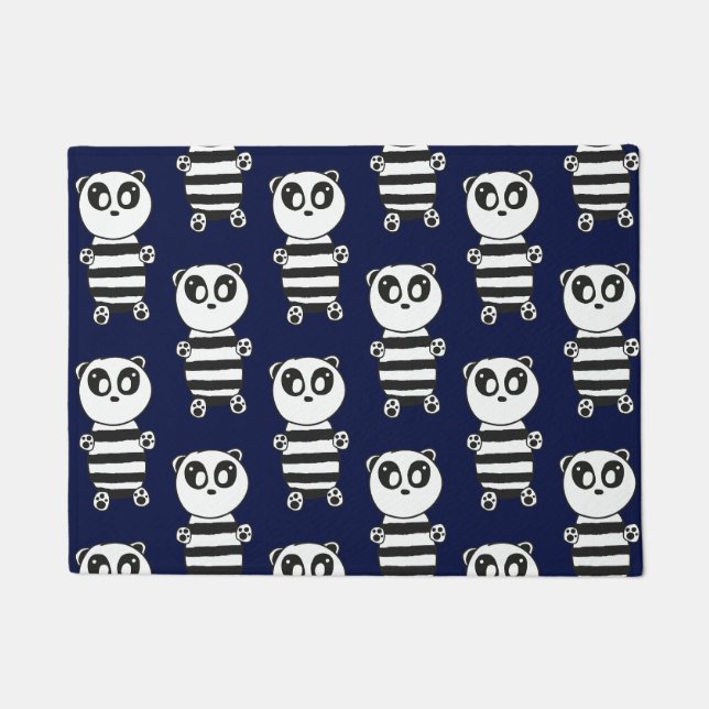 Panda Kids    Doormat (Front)
