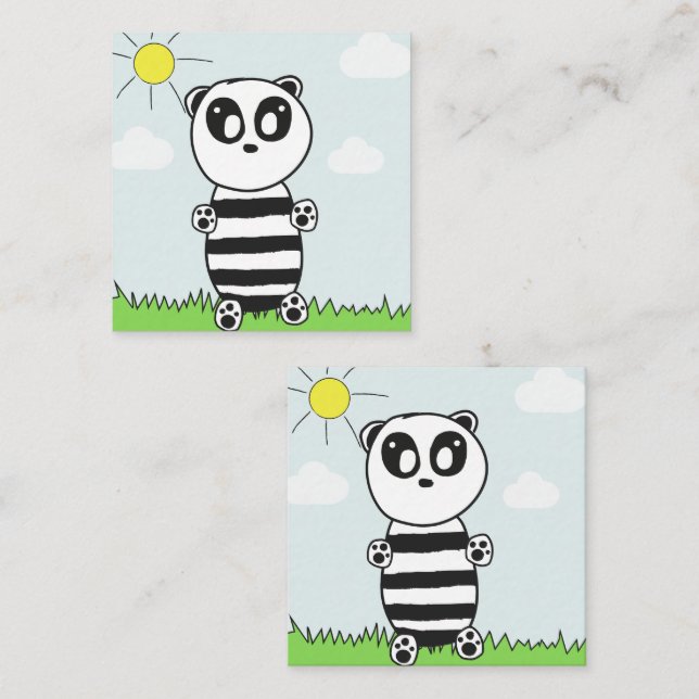Panda Kids  Enclosure Card (Front/Back)