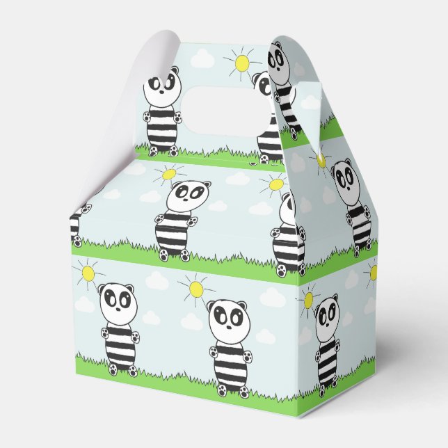 Panda Kids   Favour Box (Front Side)