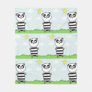 Panda Kids Fleece Blanket